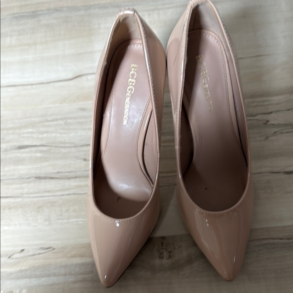 BCBGeneration Tan Heels Classic Pointed-Toe